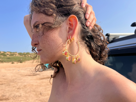 Siwa Earrings - Orange
